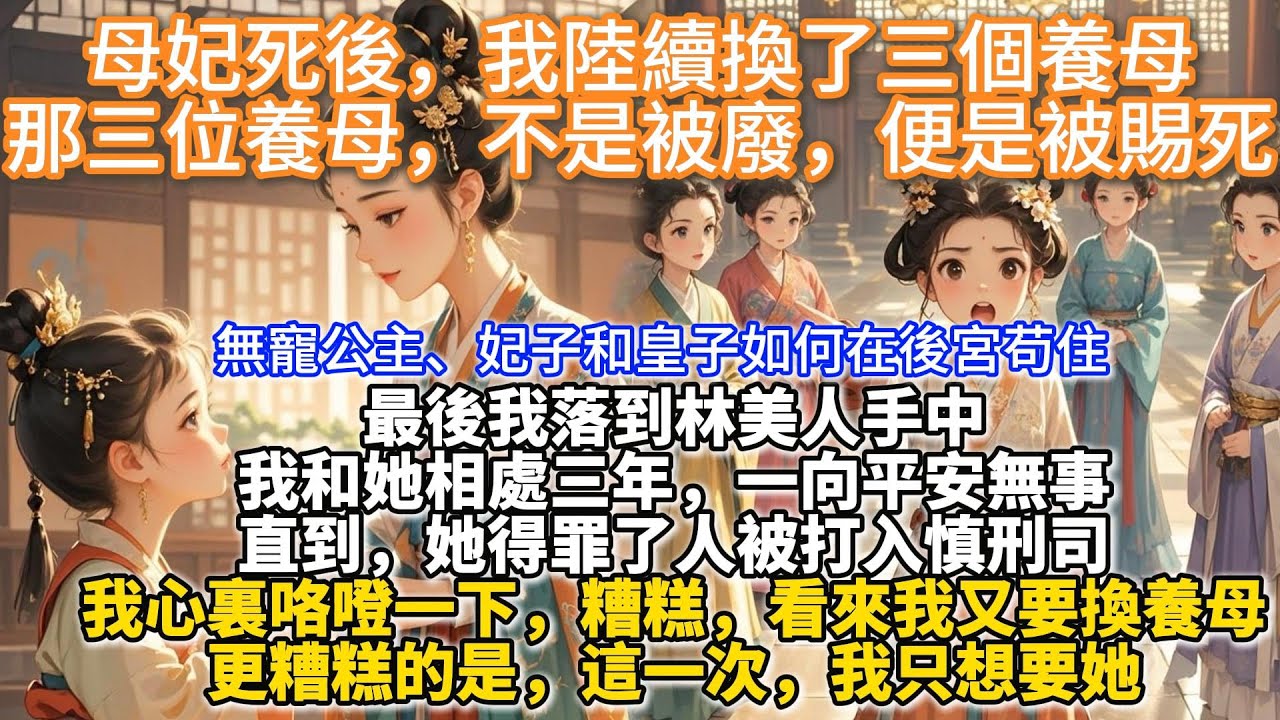 完結相互取暖文：母妃死後，我陸續換了三個養母，那三位養母，不是被廢，便是被賜死，最後我落到林美人手中。我和她相處三年，直到，她得罪了人被打入慎刑司。看來我又要換養母，更加糟糕的是，這一次，我只想要她