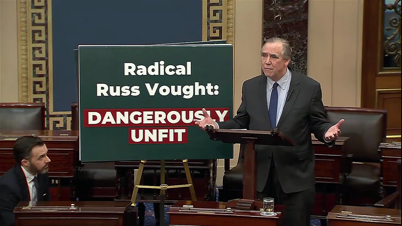 Senator Merkley Kicks off Dems Holding the Senate Floor in Opposition to Russ Vought