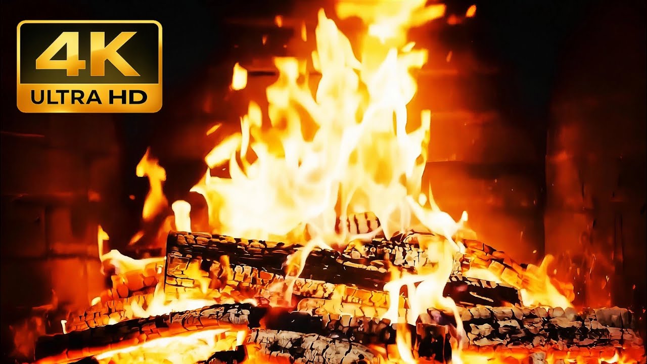 “4K Cozy Fireplace – Relax, Sleep & Study 6 Hours 🔥”#fireplace4k #relax #fire