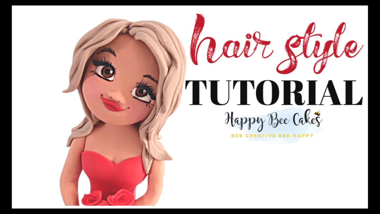 Fondant hair tutorial | How to make hair