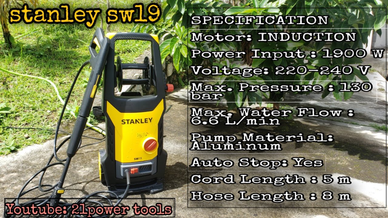 Stanley sw19 jet Washer / 130 Bar #water