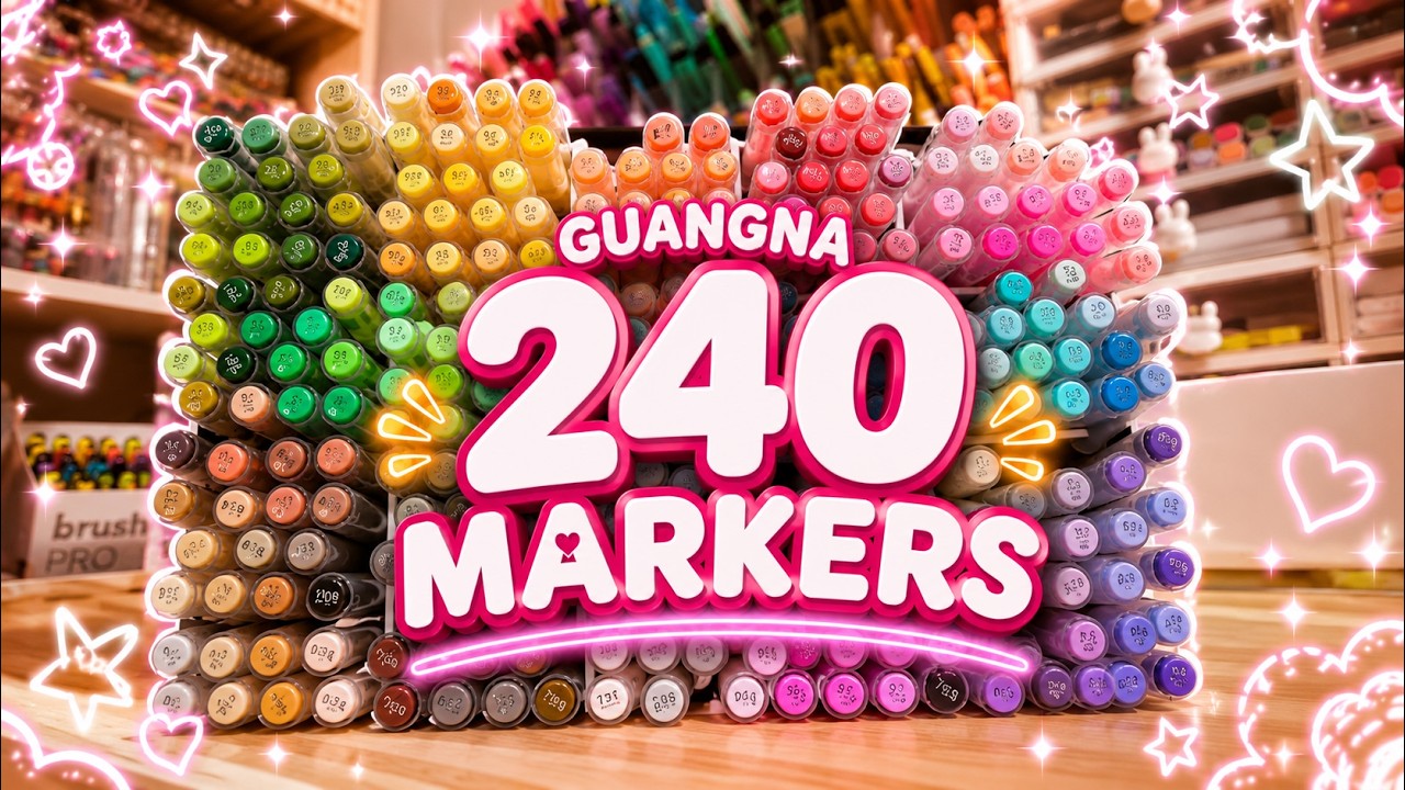 GuangNa 240 Acrylic Markers FULL Review &mdash; Are They Worth It?&rdquo;