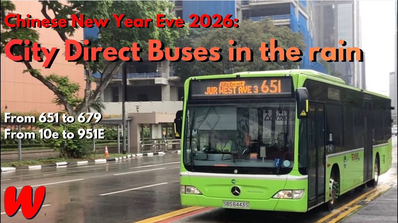CNY Eve 2026: City Direct Bus Services In The Rain | A short showcase