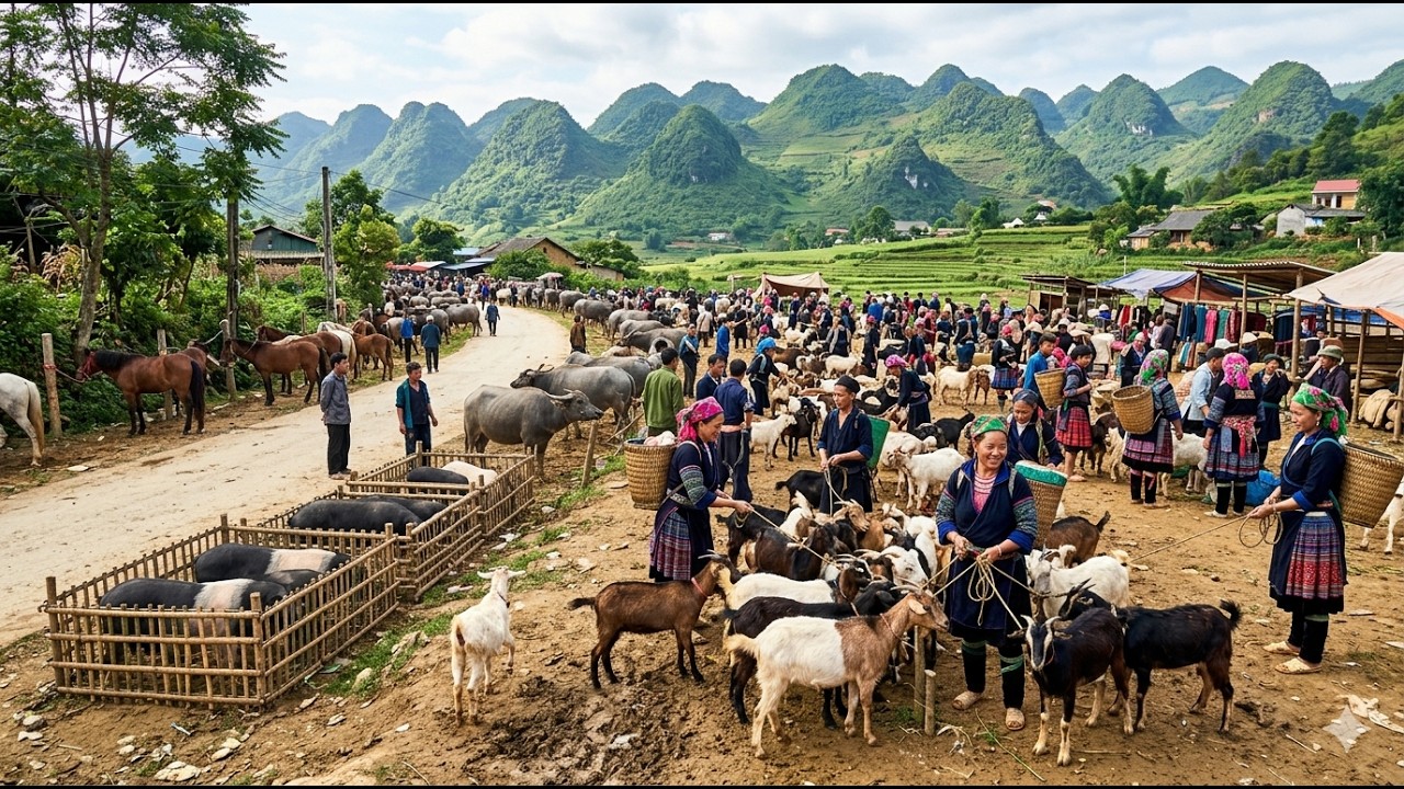 Vó ngựa thảo nguyên làm náo loạn chợ hoang sơ Tây Bắc
