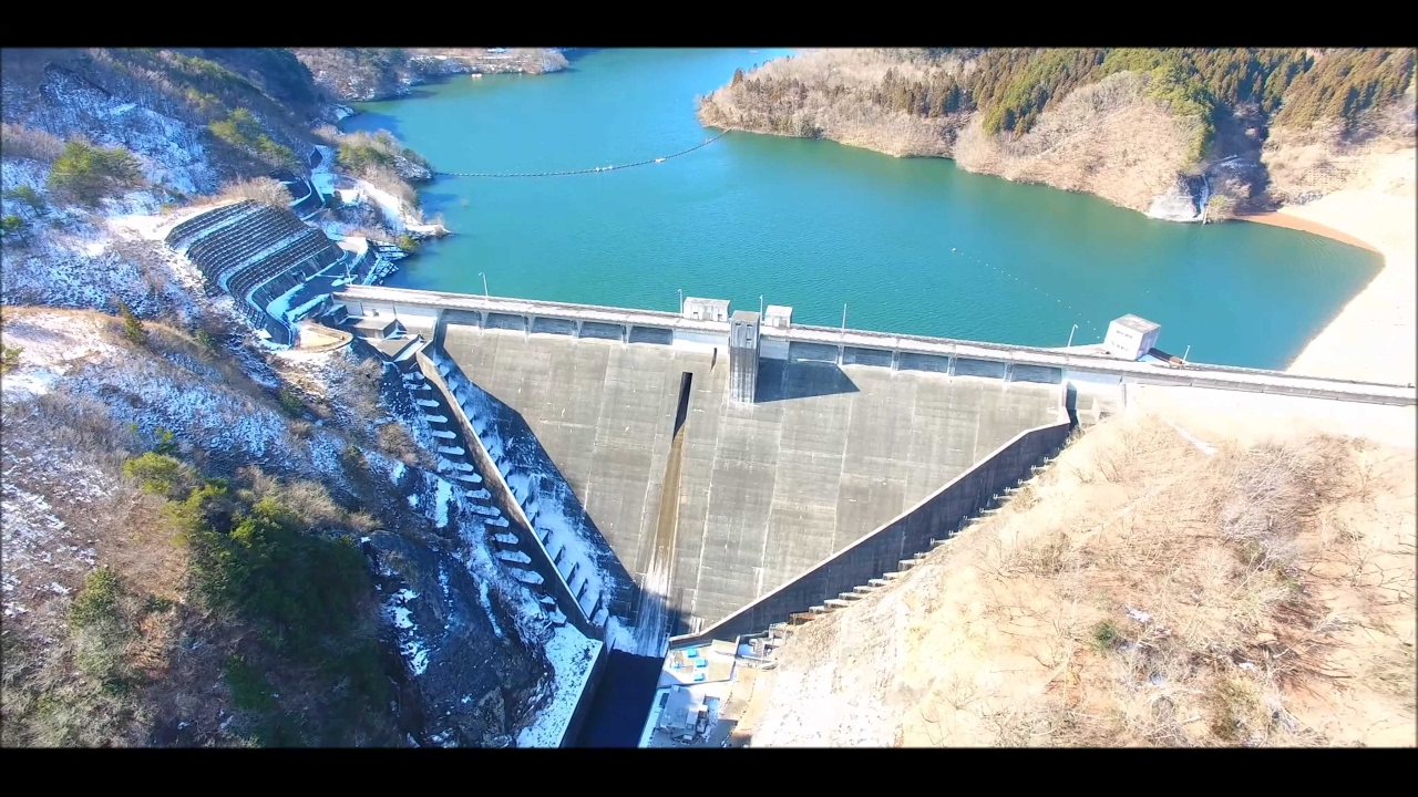 ダム空撮　栃木県　東荒川ダム【4K空撮】