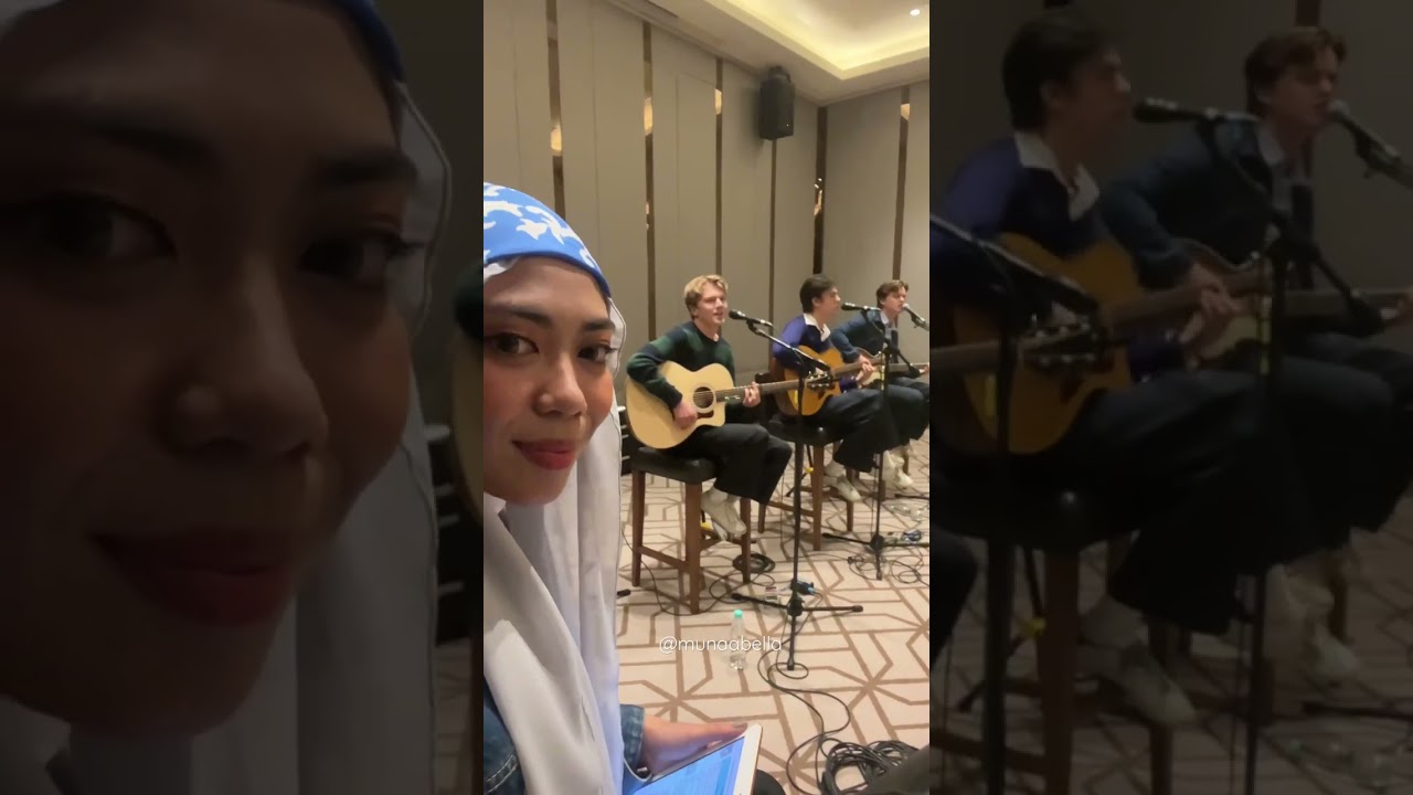 Can&rsquo;t believe I&rsquo;m watching New Hope Club perform Know Me Too Well just right next to me! 😍