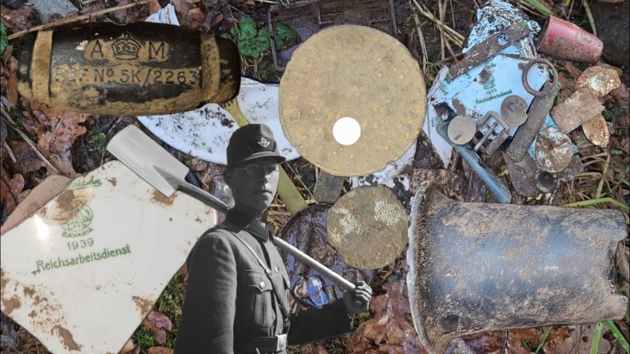 World War 2 Metal Detecting the German Camp Still Has Alot of Hidden Relics 