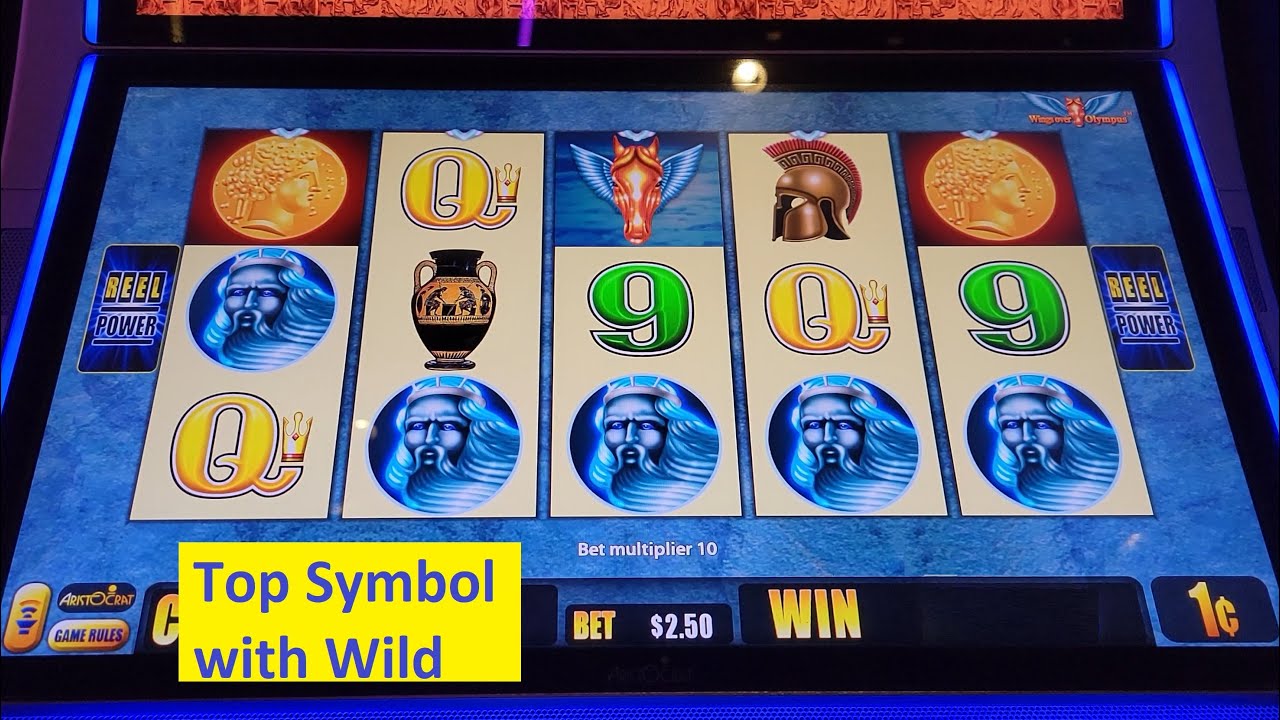 Top Symbol Across with Wild!! Wings Over Olympus Slot Winning