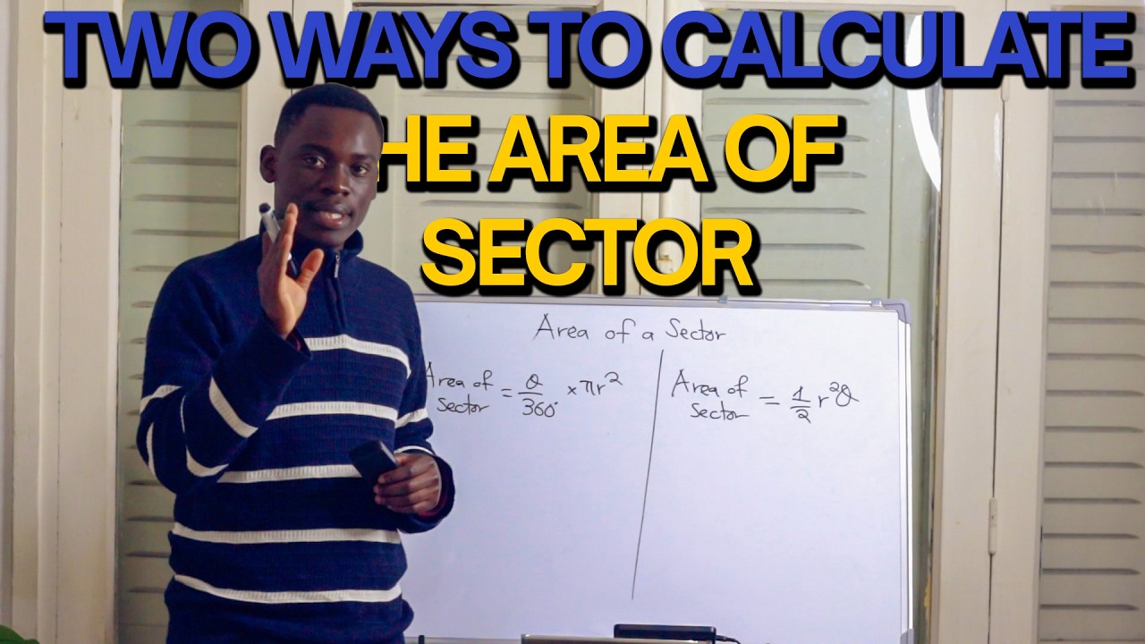 Two Formulas to calculate the area of a sector. How to do it correctly!