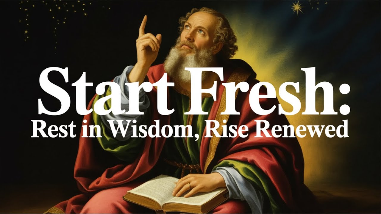 As the New Year Begins — Sleep in God’s Wisdom and Wake Up Renewed