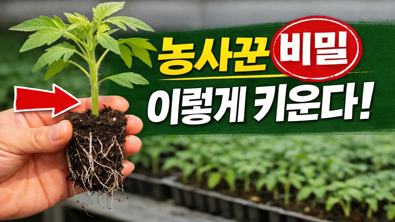 농학자들만 몰래 쓰던 바로 그 방법! 2026년 최신, 웃자람 없이 굵고 튼튼한 모종을 만드는 특급 파종 비법!