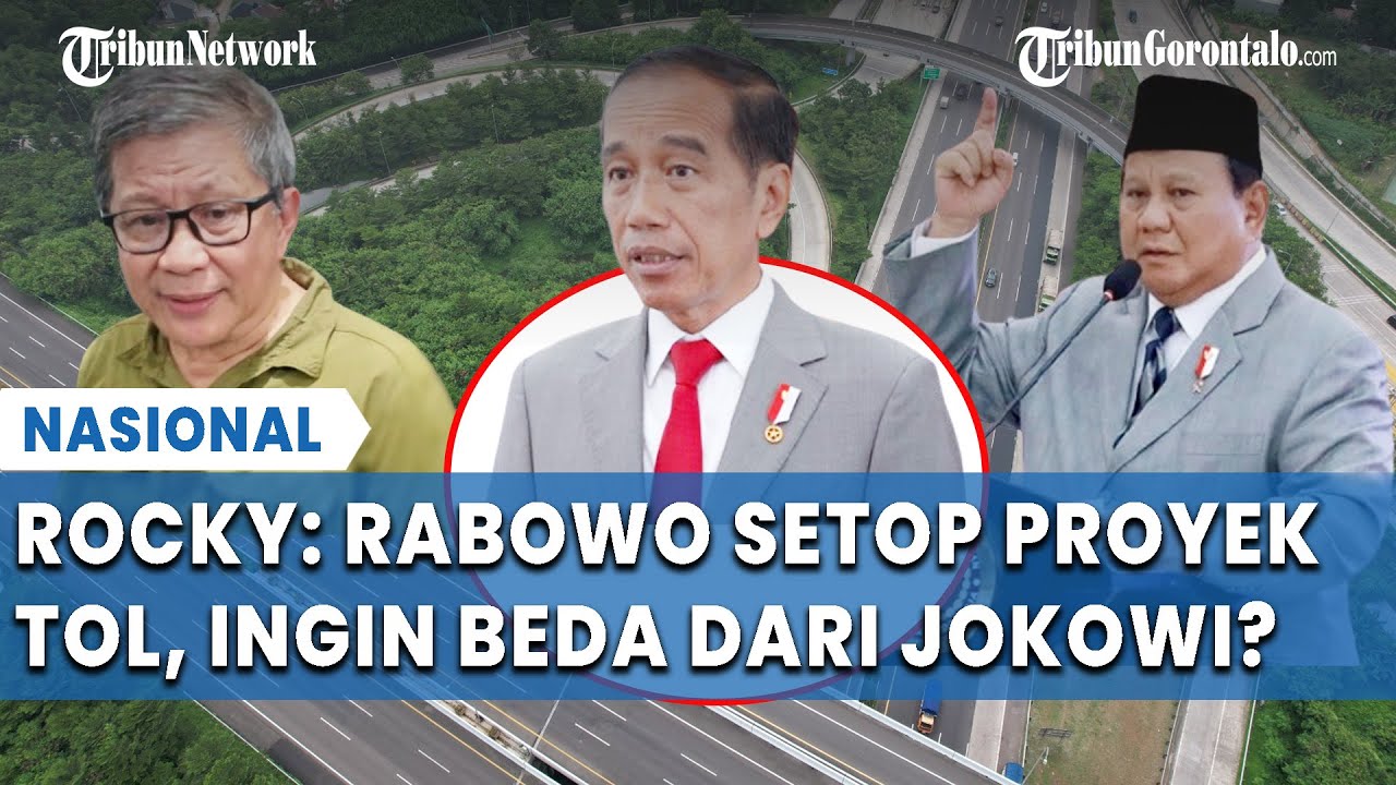Prabowo Setop Proyek Tol, Rocky Gerung: Memang Ingin Berbeda dari Jokowi Meski Dulu Janji Lanjutkan