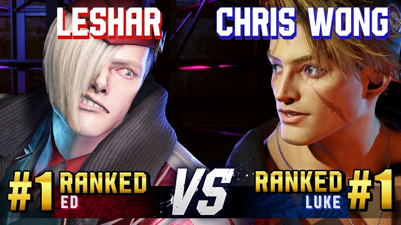 SF6 ▰ LESHAR (#1 Ranked Ed) vs CHRIS WONG (#1 Ranked Luke) ▰ High Level Gameplay