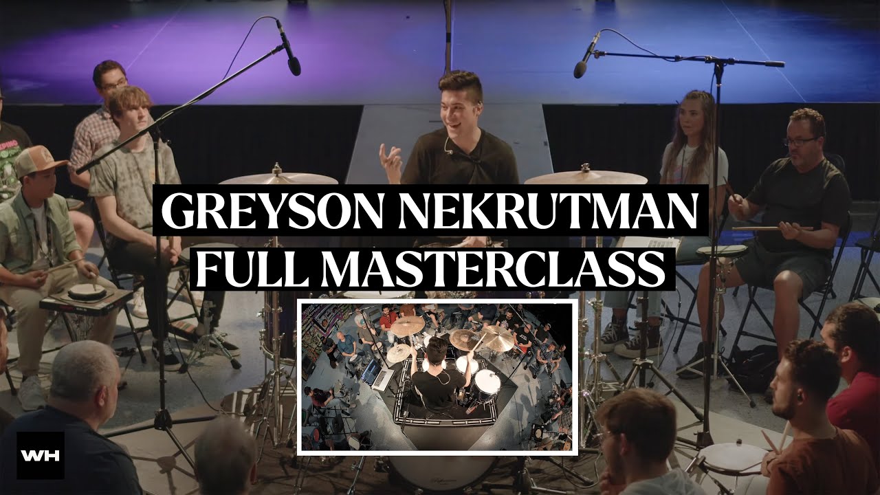 Greyson Nekrutman Full Masterclass with Rupp&rsquo;s Drums