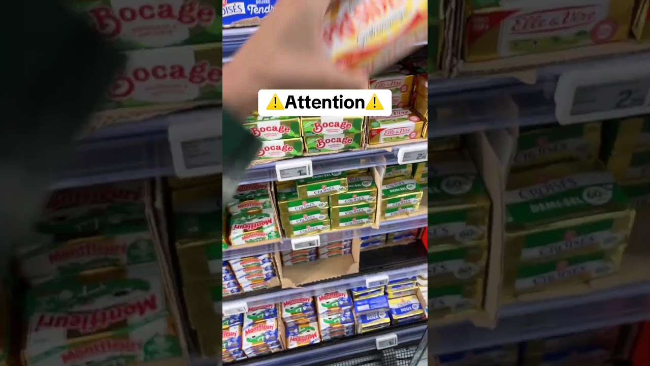 Attention au beurre dans les supermarch&eacute; #france #beurre