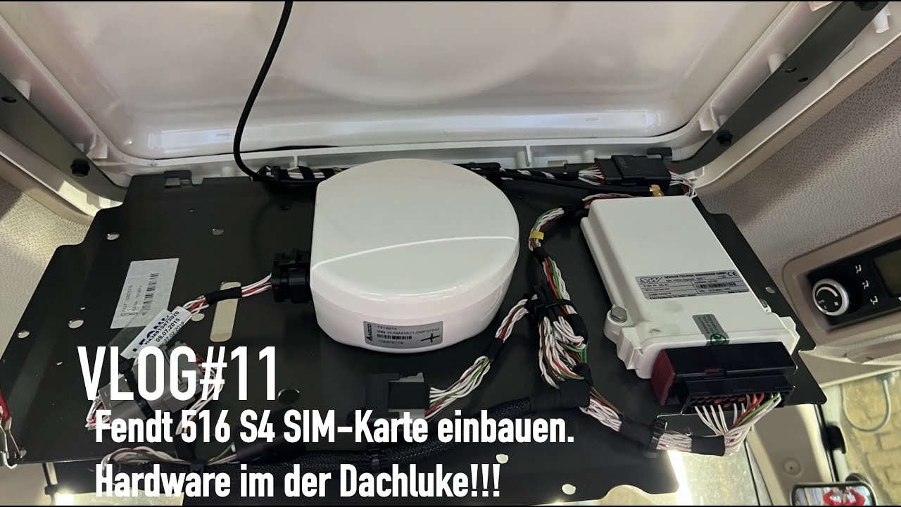 VLOG#11 Fendt 516 S4 SIM-Karte einbauen. Hardware in der Dachluke!!!
