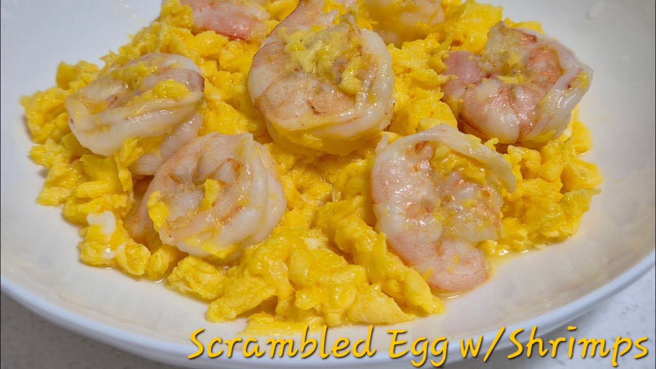 Fluffy Scrambled Eggs w/ Shrimps in 10mins 滑蛋炒虾仁 #shorts #egg #shrimp #protein #cooking #recipe