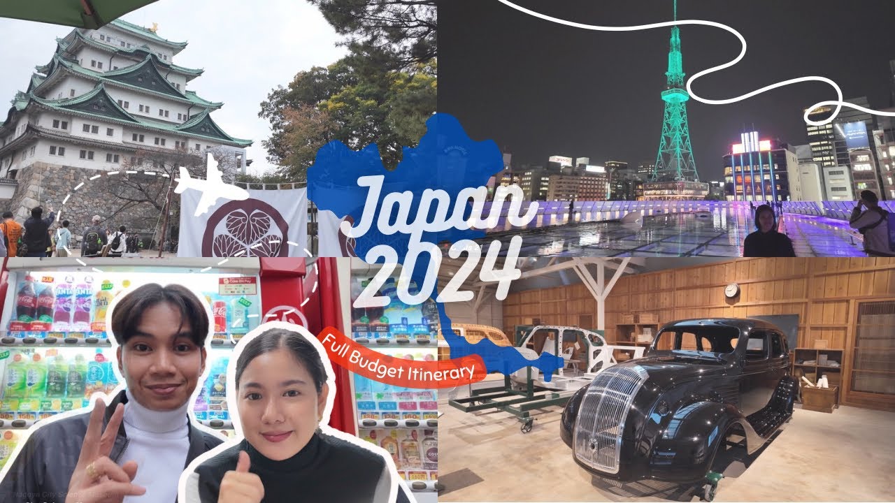 Nagoya 2024 🇯🇵 part 1/3 | DIY Nagoya bus tour, toyota museum, nagoya castle, sushiro 🍱🍣