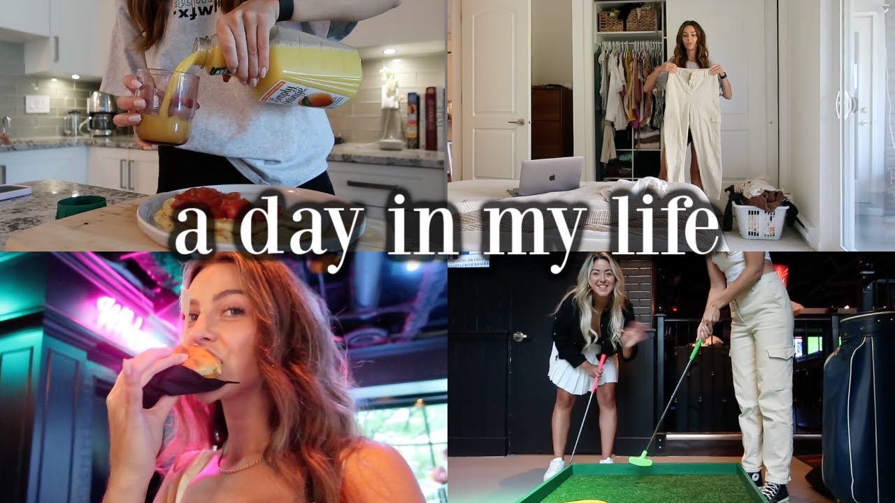 a day in my life | what I'm buying for fall, mini golf night