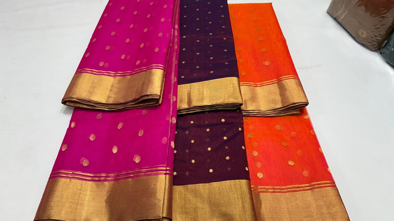चंदेरी साड़ी | Chanderi Saree #puresilk #chanderisilk #partywear #trending #sareefashion #newdesign 
