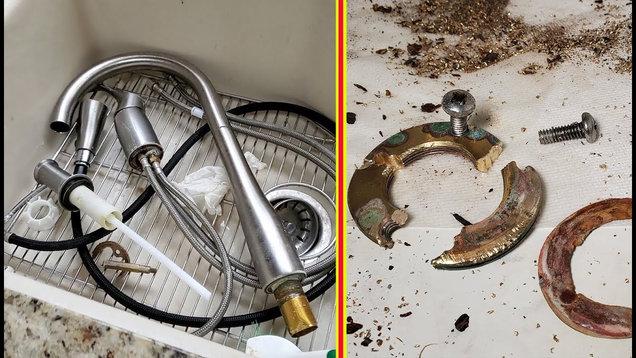 How to remove stuck faucet nut under sink. Как удалить застрявшую гайку крана под раковиной