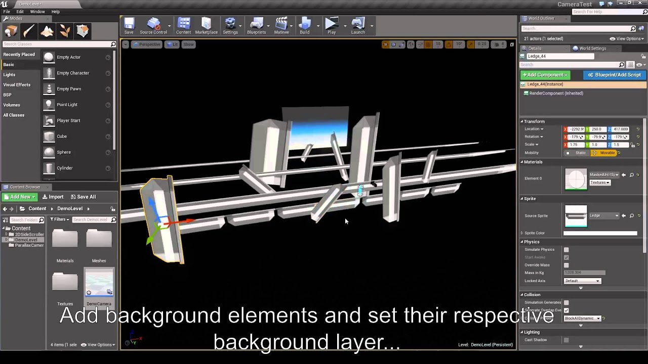Parallax Camera Blueprint System