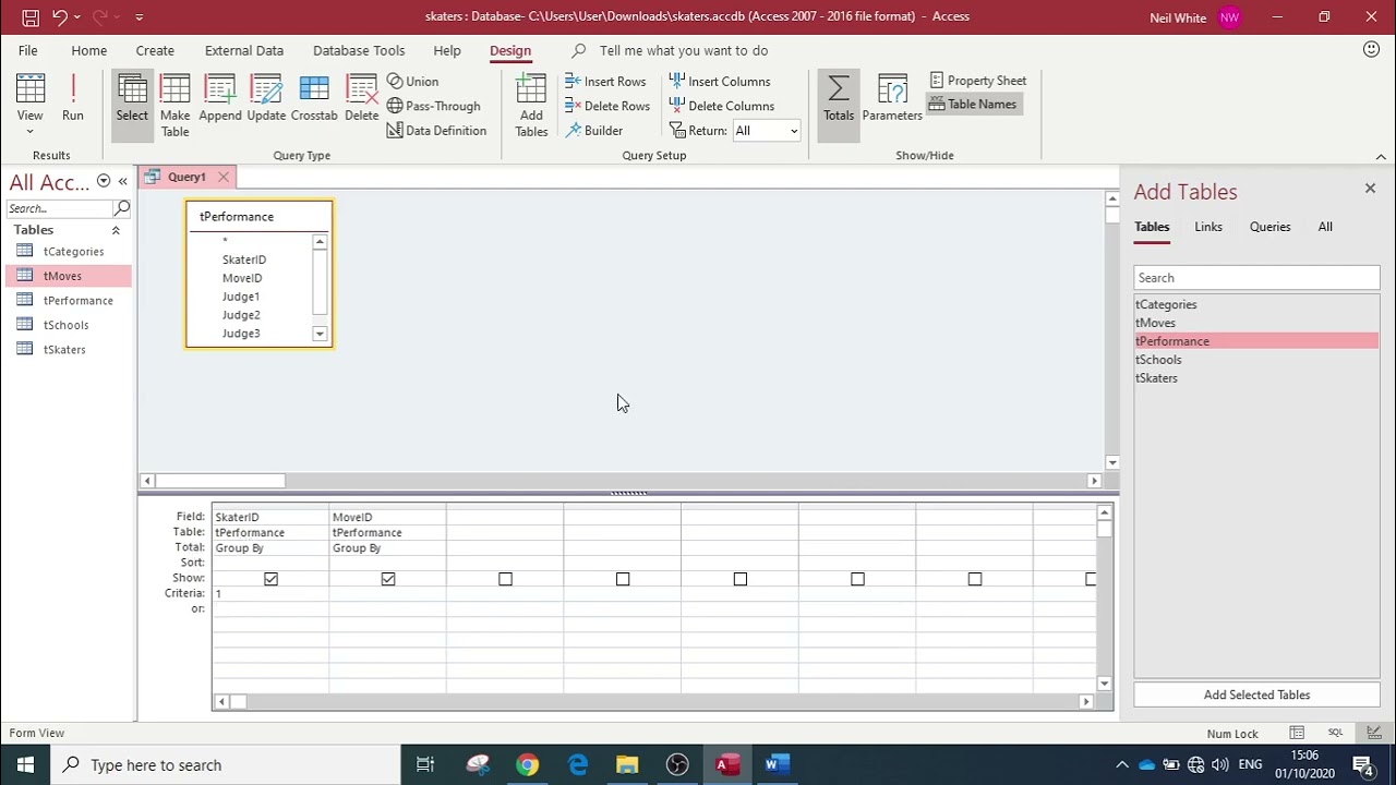 Queries - Calculating Totals