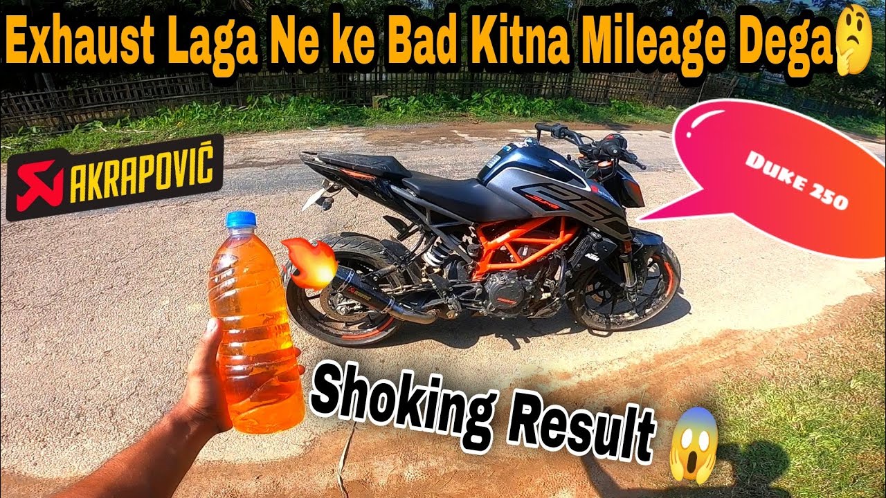 Duke 250 Bs6 Mileage Test With Akrapovic exhaust | Kitna Mileage deti hai? @deepridingvlog
