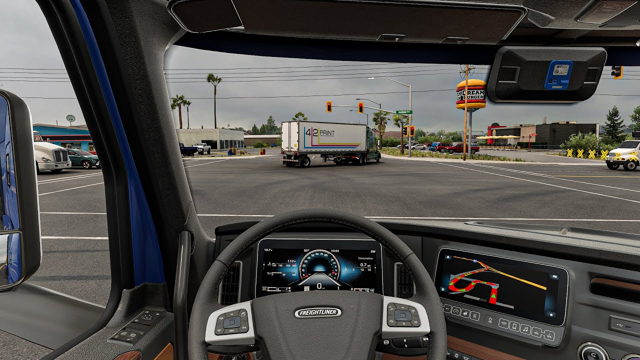 American Truck Simulator 1.56 | 4K Ultra Realistic Graphics Snowymoon Mod Gameplay 2025