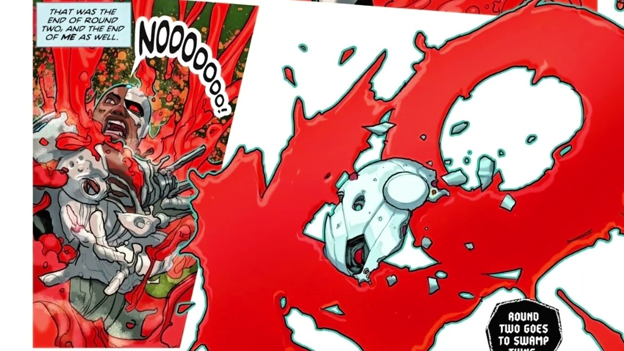 DC KO is here! Swamp Thing DESTROYS Cyborg  (Round 4 Fight Recap)