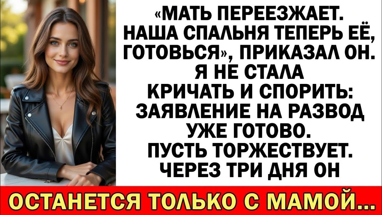 Моя мама будет жить у нас! Твои шмотки на выход — ночуй в подъезде!