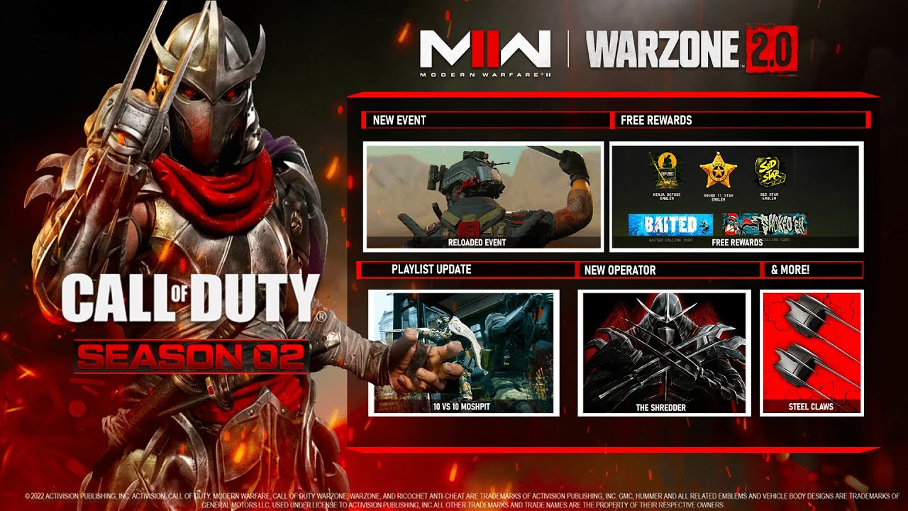 NEW MW2 UPDATE PATCH NOTES! (SHREDDER Operator, FREE REWARDS, Triple XP, & MORE!) - Modern Warfare 2
