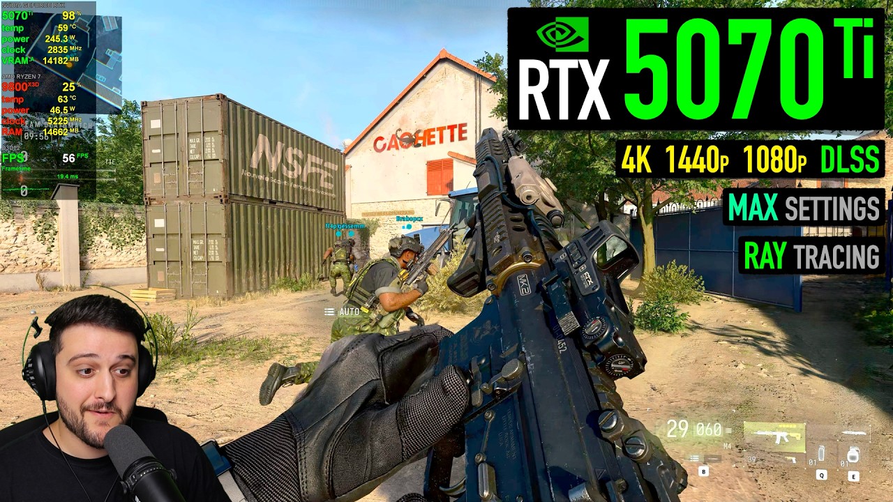 RTX 5070 Ti &mdash; бета-версия Call of Duty: Modern Warfare 4