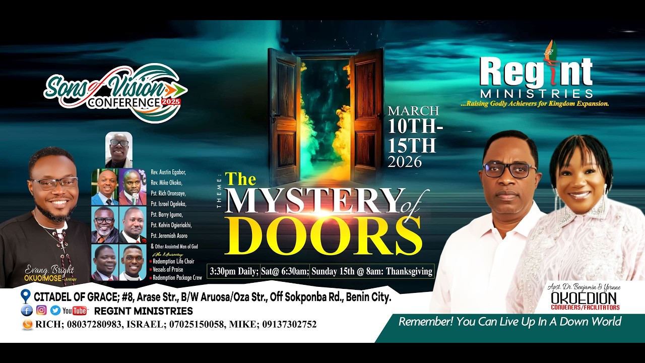 SONS OF VISION CONFERENCE 2026 (THE MYSTERY OF DOORS)
