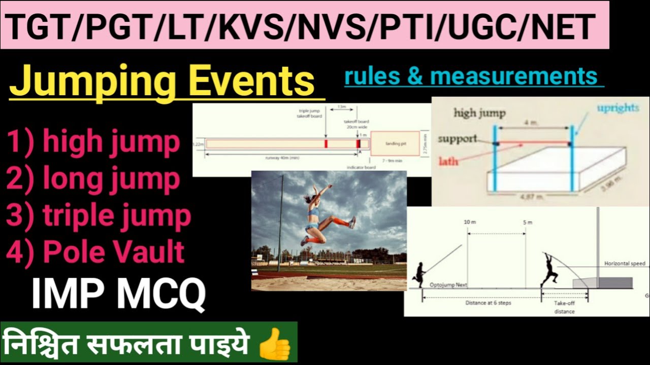 Athletic jumping event/long jump/high jump/triple jump, Pol Walt rule Measurement/physical education