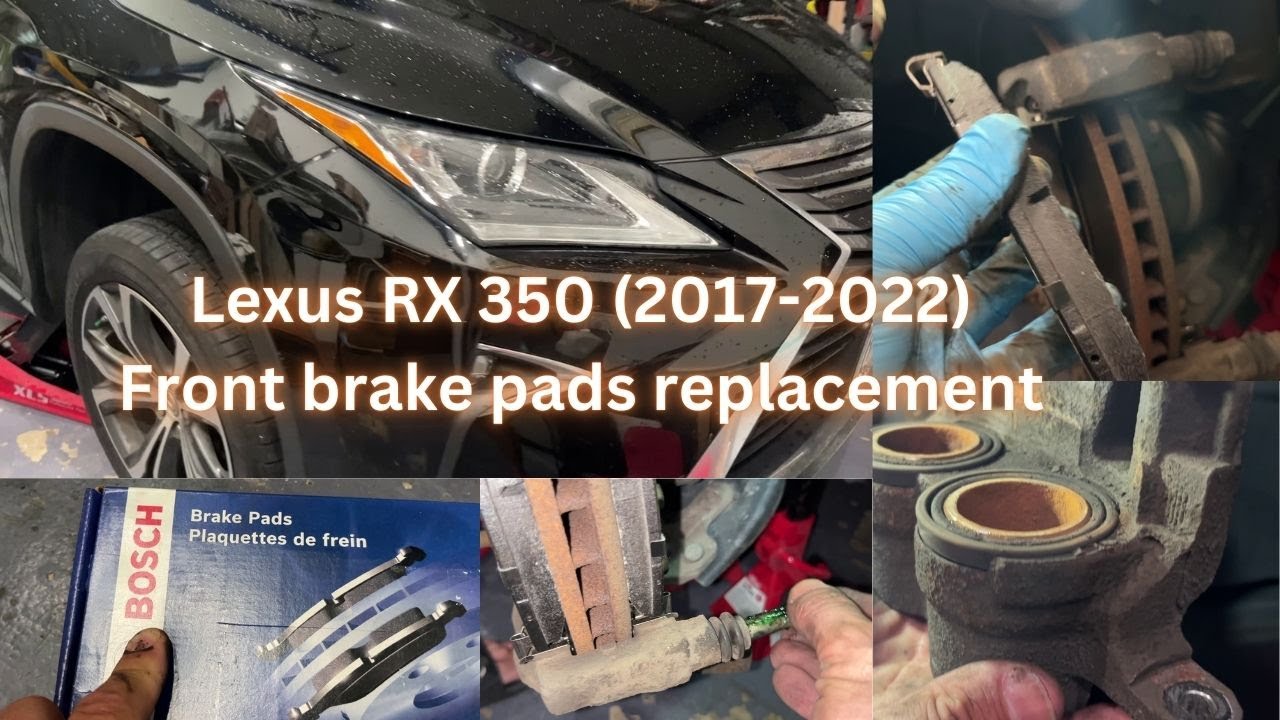 Замена передних тормозных колодок Lexus RX 350 (2017-2022)