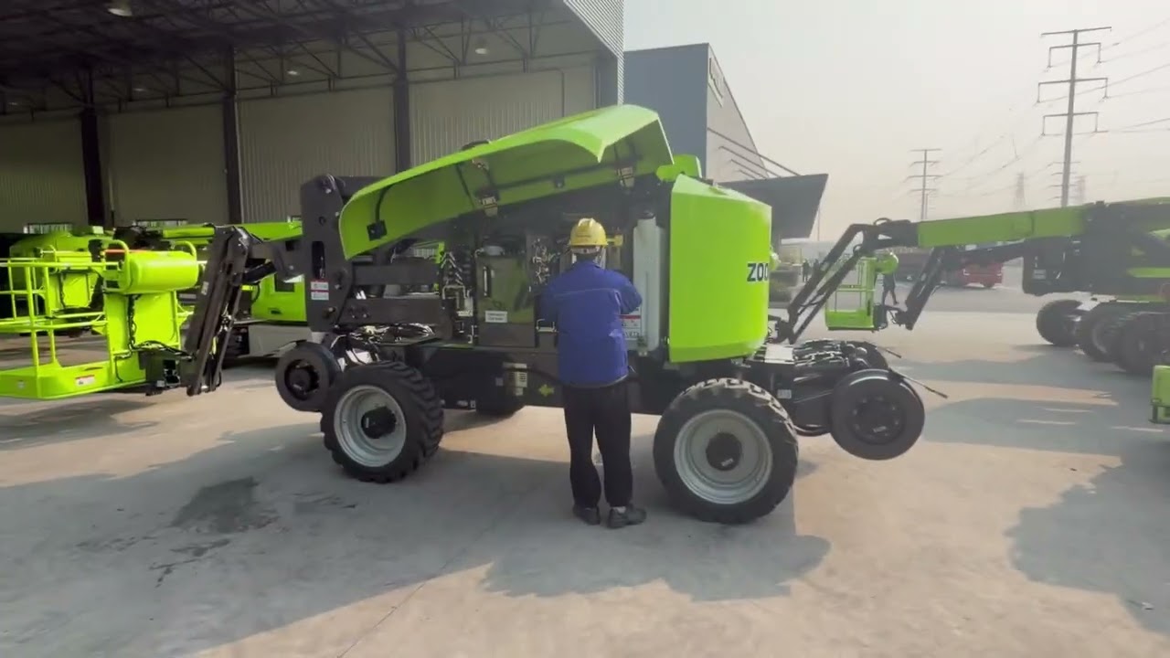 Successful delivery of Zoomlion very first ZR16J AutoRail Articulating Boom Lift!