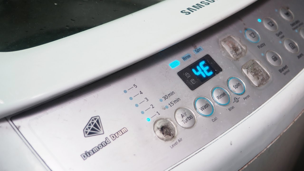 Mengatasi error 4E di mesin cuci Samsung