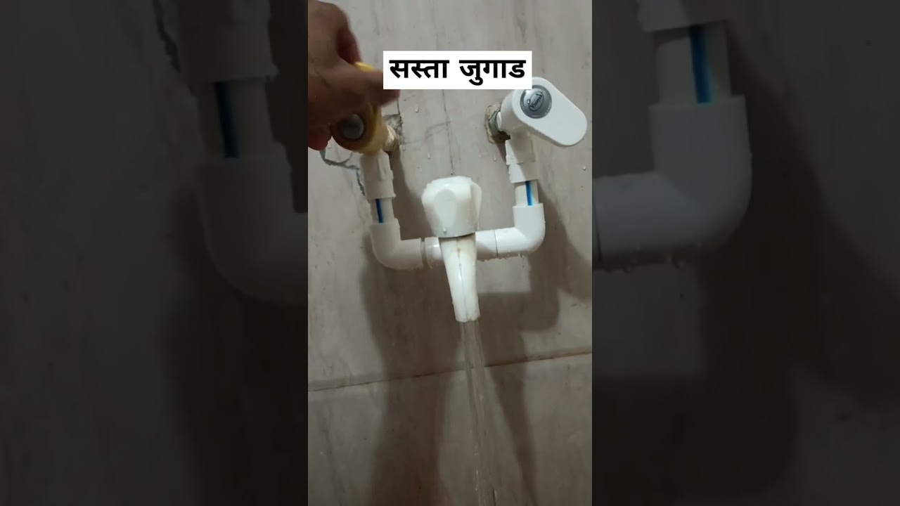 Sasta jugad kitchen mixture Hot and cold water ke liye #plumbing #kitchen #shortsfeed
