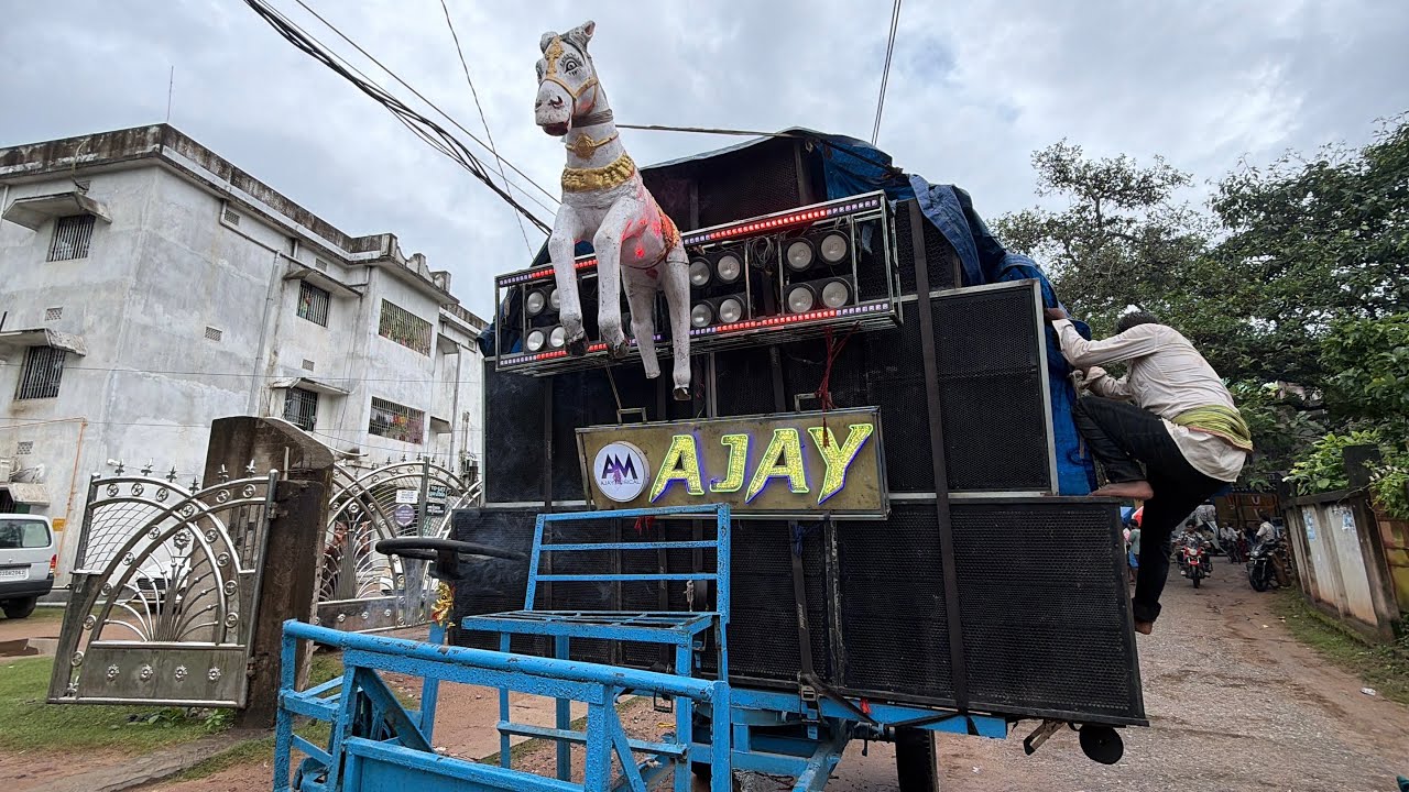 Ajay Musical Sound Check at Jajpur Kalipuja Bhasani 🔥 heavy Bass & Vibration 😱