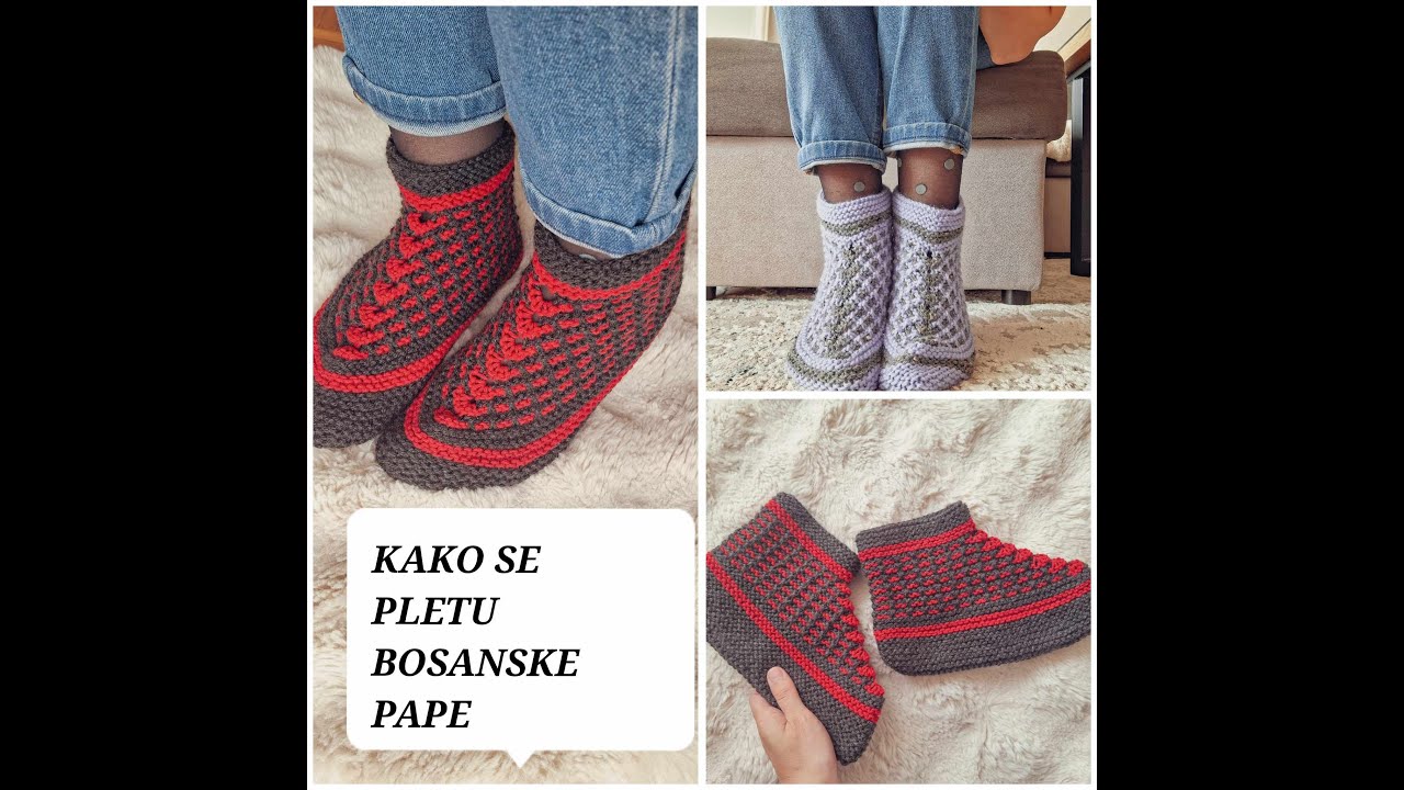 Kako se pletu bosanske pape/pletenje papa🧶🧶#pletenje