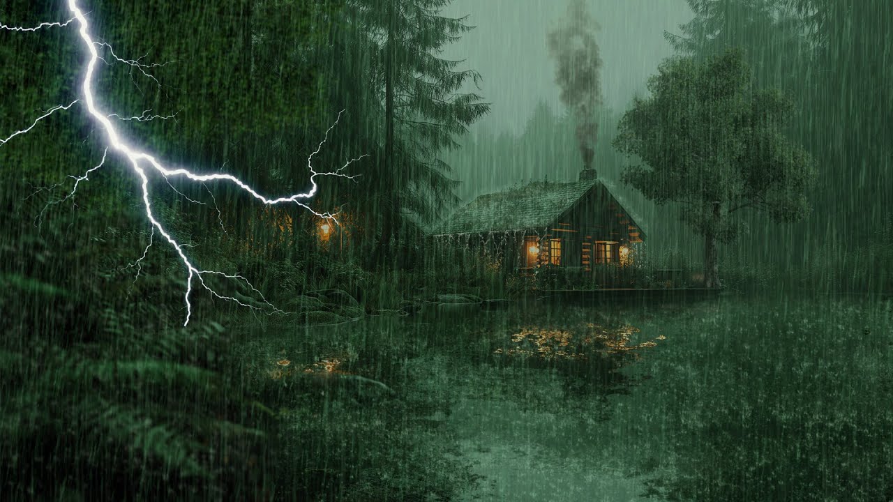 HEAVY RAIN AND THUNDER SOUNDS - DEEP SLEEP | Thunderstorm for Sleeping - Rain Sound Comfort #2