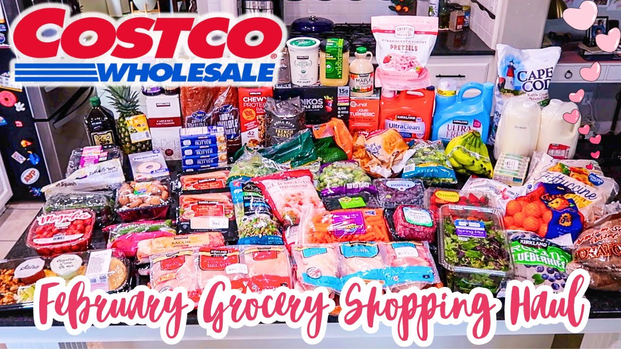 Costco Grocery Shopping Haul//my FEBRUARY Costo Cart and Prices!