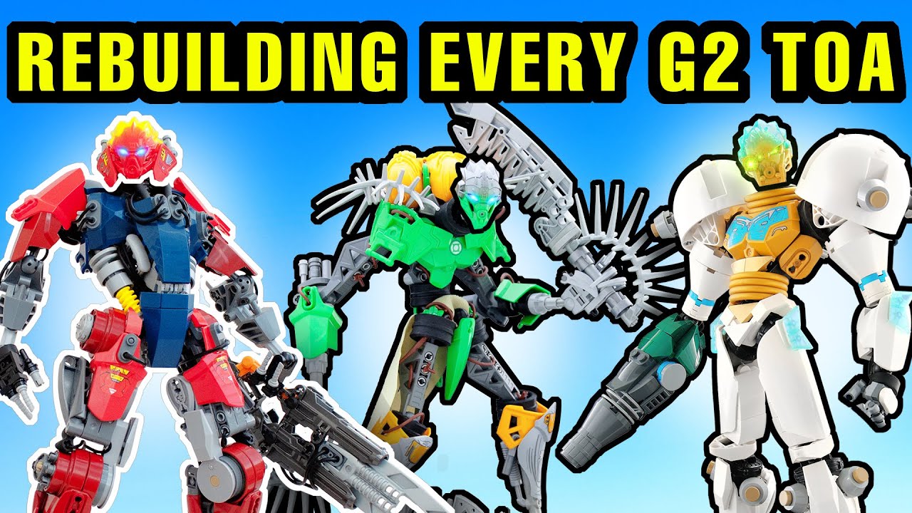 Every LEGO Bionicle G2 TOA Built Better (Uniters)