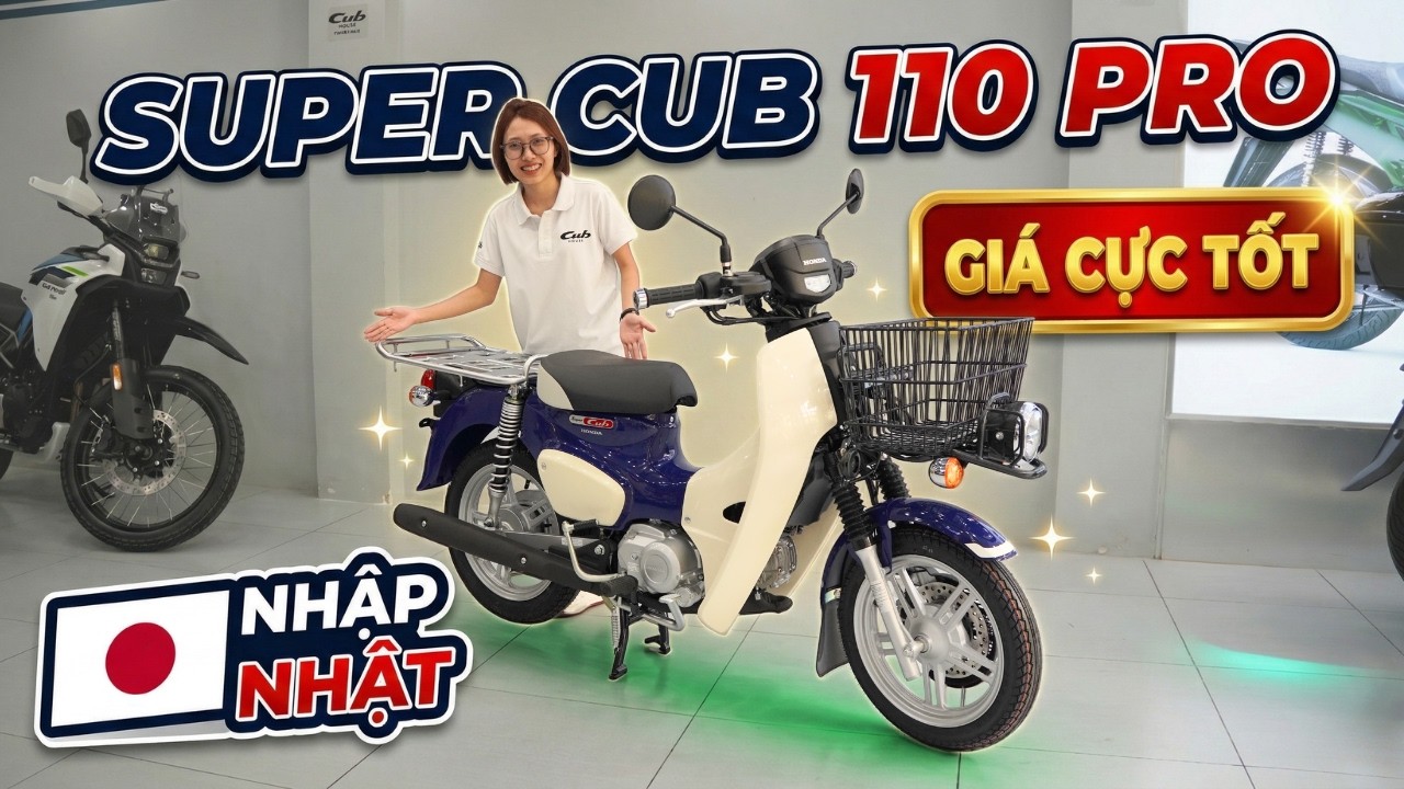 Honda Super Cub 110 Pro Nhập Nhật | “Nồi Đồng Cối Đá” – Còn Vài Xe, Mua Ngay!