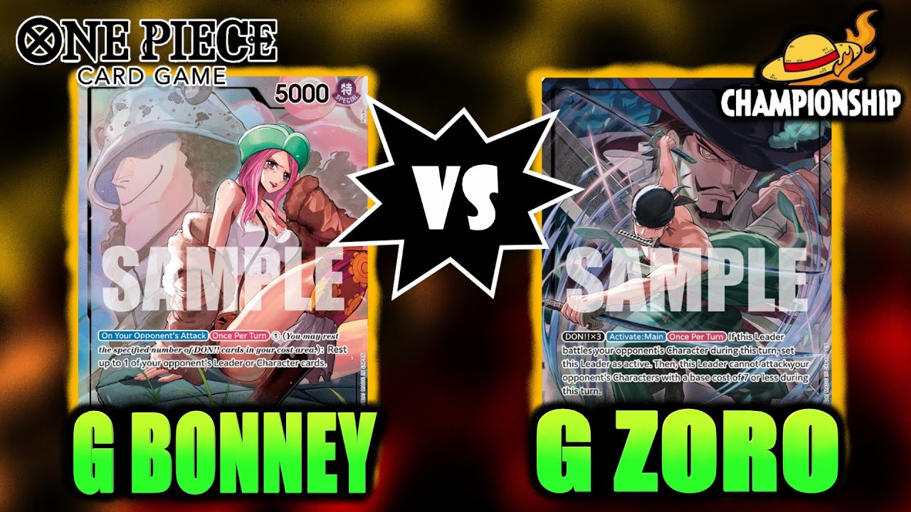 One Piece TCG: Разбор турнирной игры с Востока (формат OP13/EB03) — G Bonney против G Zoro