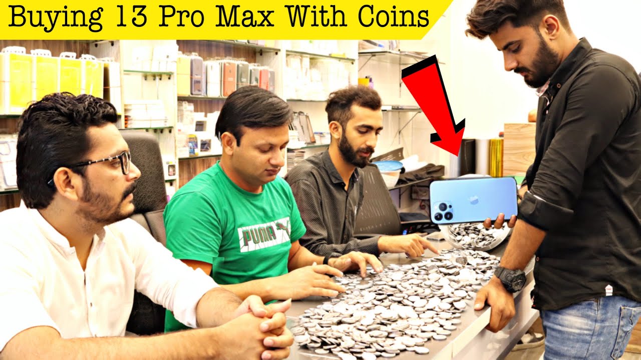Buying iPhone 13 PRO MAX With Coins Prank @ThatWasCrazy