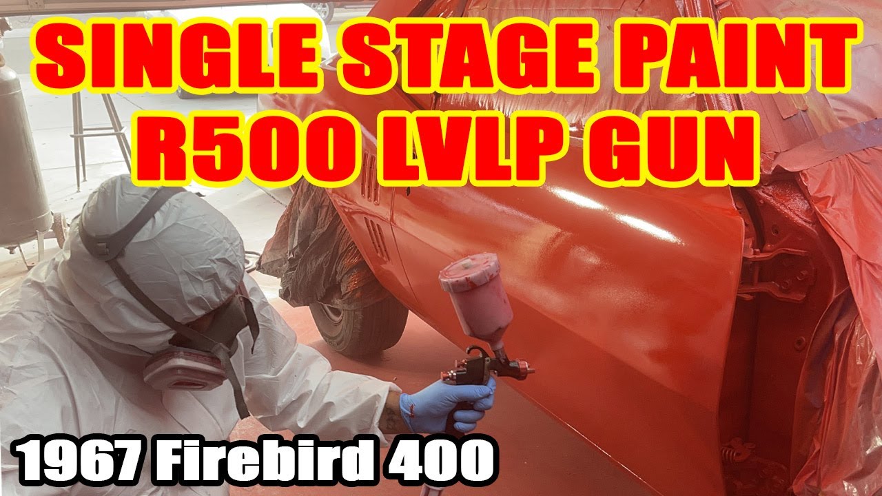 How I Painted My 1967 Pontiac Firebird at Home | R500 LVLP Spray Gun & How To Mix Single Stage Paint