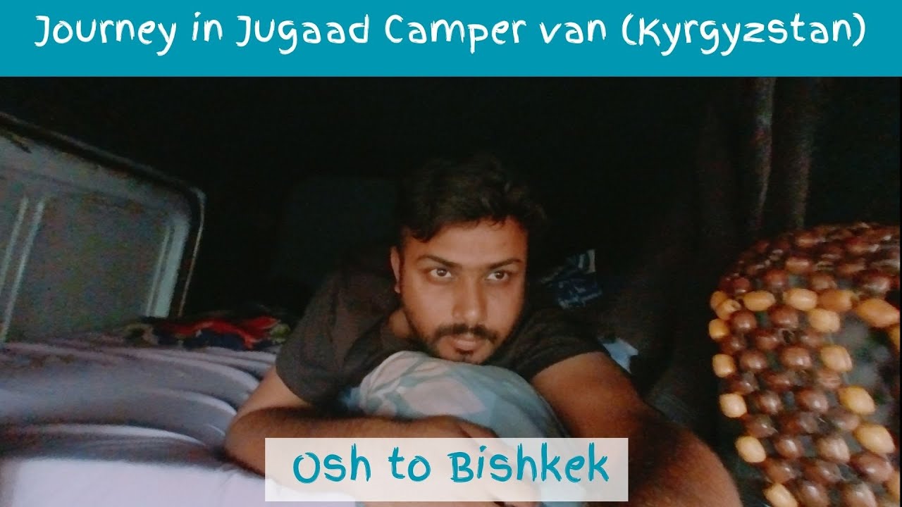 Journey from Osh to Bishkek in a Kyrgyz-Style sleeper Minibus (Public Transport).