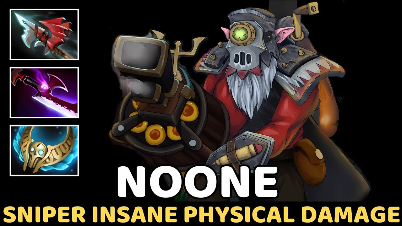 NOONE [Sniper] Insane Physical Damage Revenant's Brooch Build 7.38 Dota 2